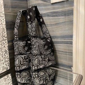 Mini bandana puffer bag